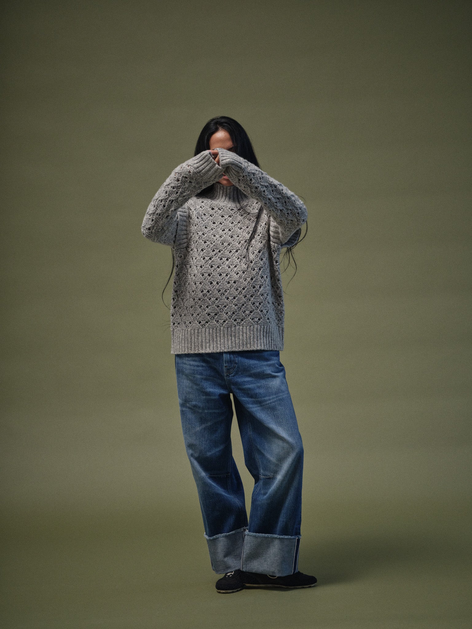 Modelshot / Light Blue Denim / Detail